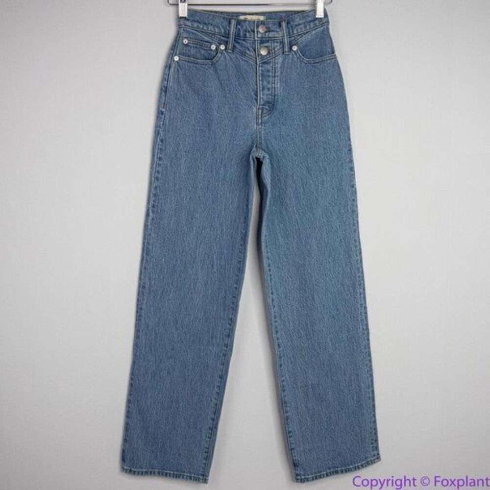 NEW Madewell The Perfect Vintage Wide-Leg Jean in Harding Wash, 23 - Picture 2 of 14
